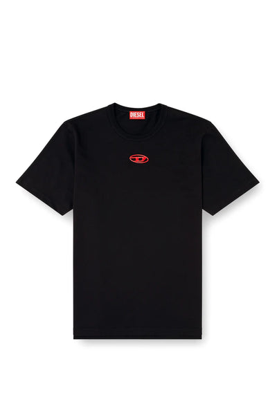 T-shirt with metallic Oval D