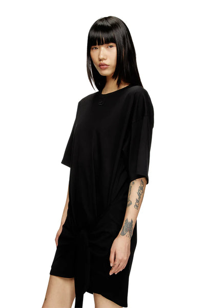 T-shirt dress with tie front