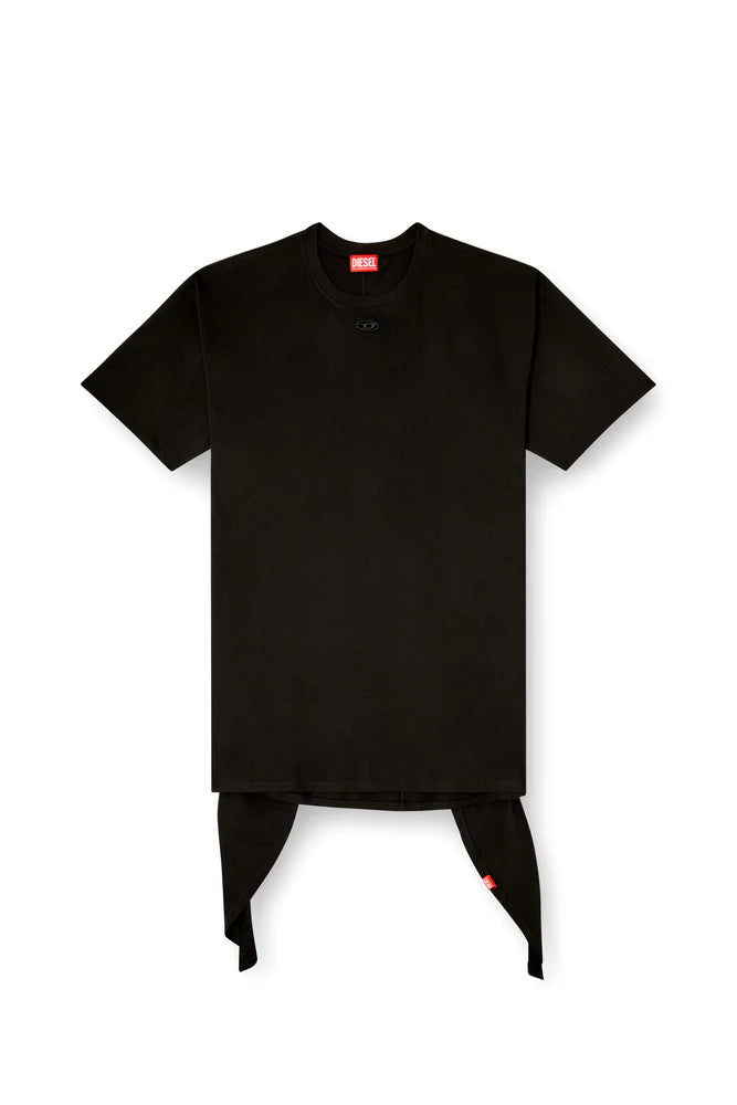 T-shirt dress with tie front