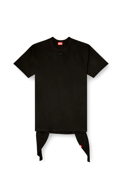 T-shirt dress with tie front