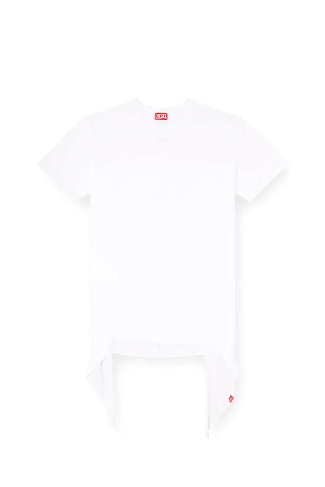 T-shirt dress with tie front