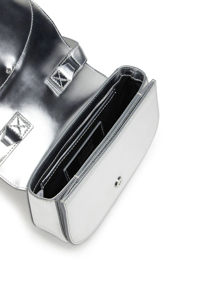 1DR-Iconic shoulder bag in mirrored leather