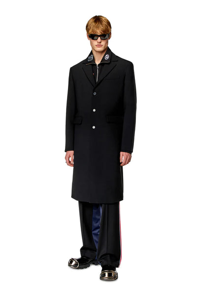 Half-zip shirt in jersey and poplin