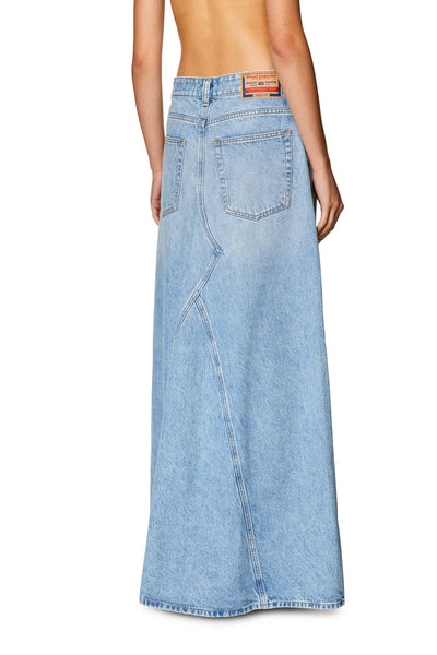 Long skirt in denim