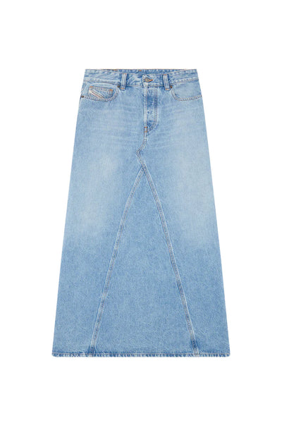 Long skirt in denim