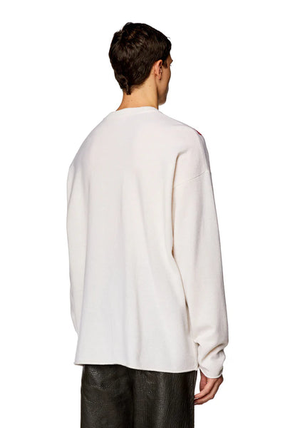 Wool jumper with peel-off Super Logo