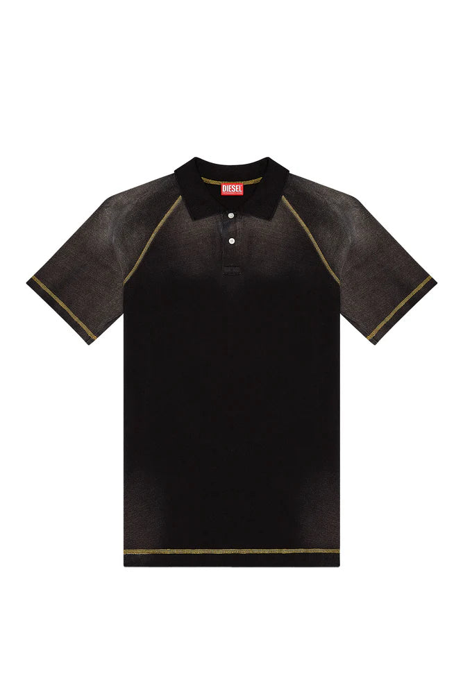 Polo shirt with sun-faded effects