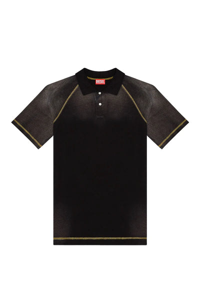 Polo shirt with sun-faded effects
