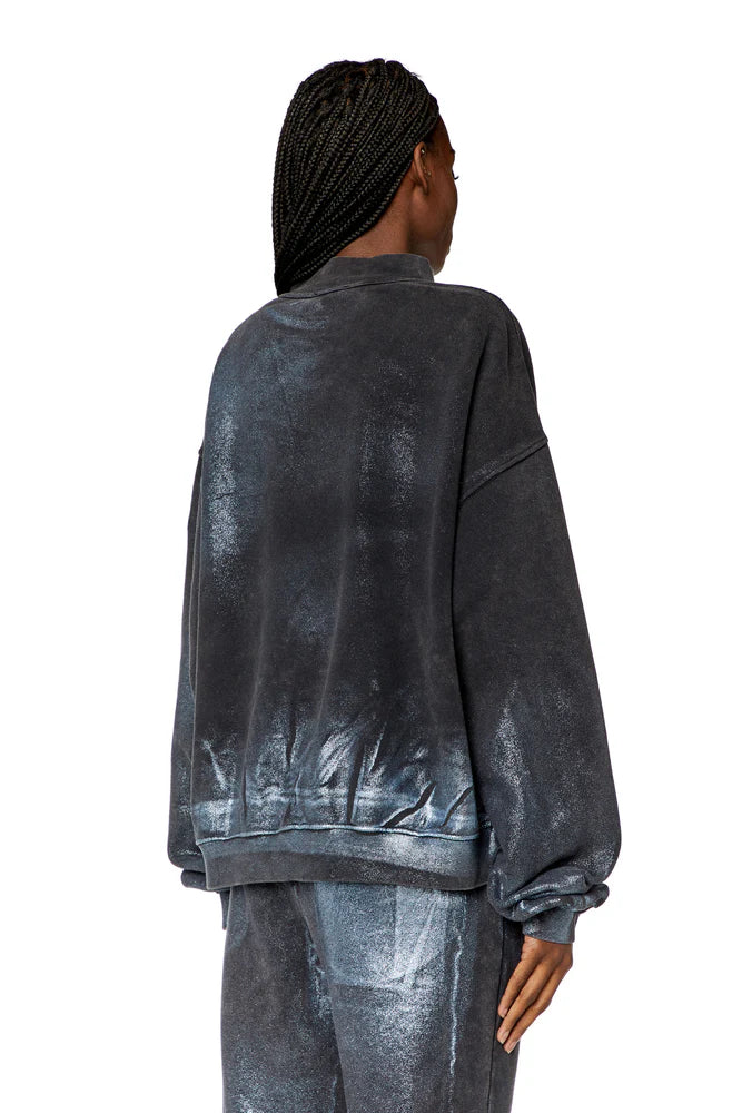 Faded metallic sweatshirt