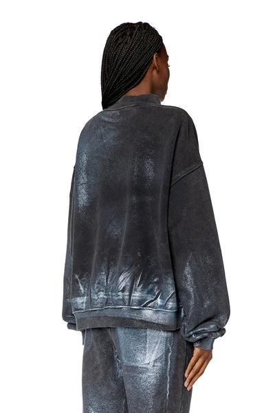 Faded metallic sweatshirt