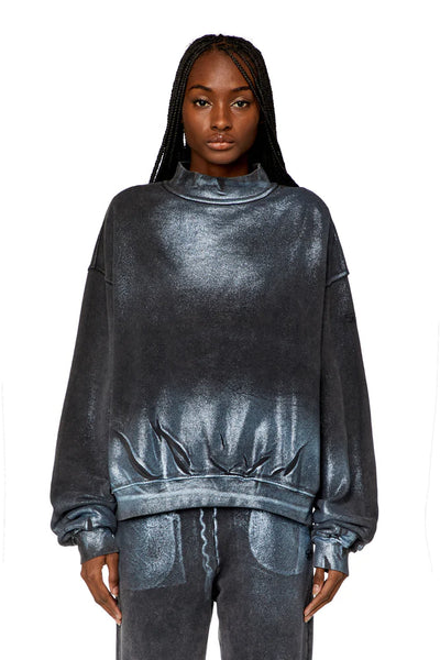 Faded metallic sweatshirt