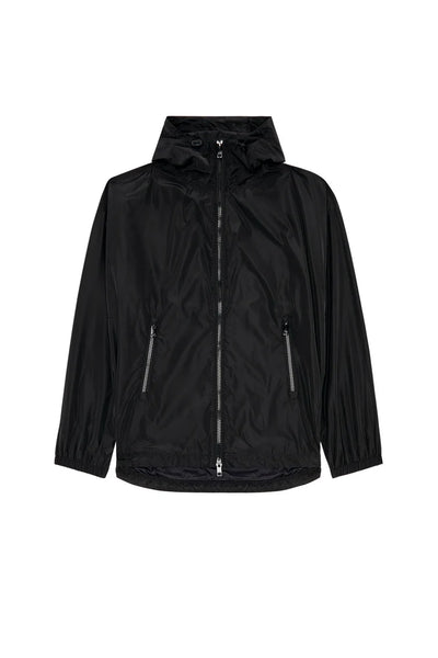 Windbreaker with shiny Oval D print