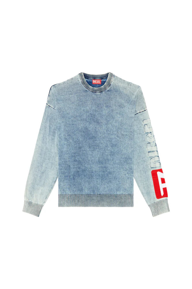 Jumper in indigo cotton