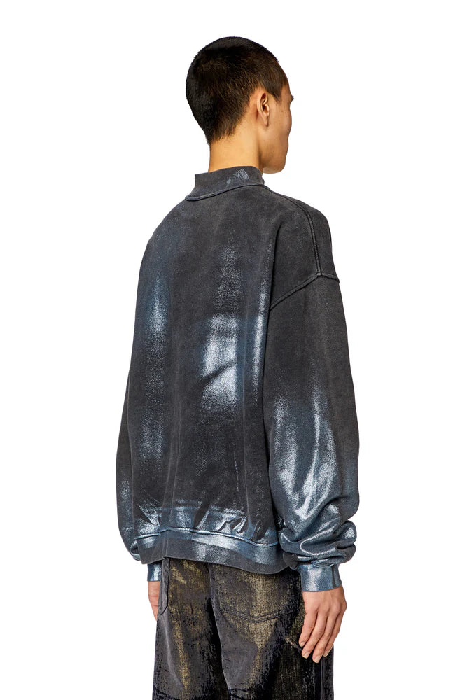 Faded metallic sweatshirt
