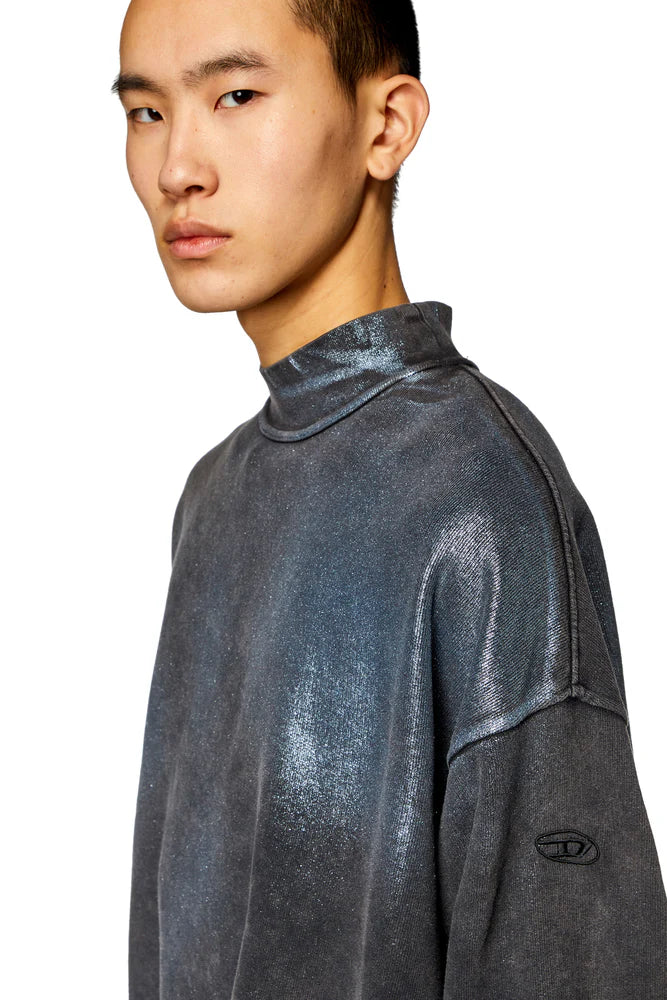 Faded metallic sweatshirt