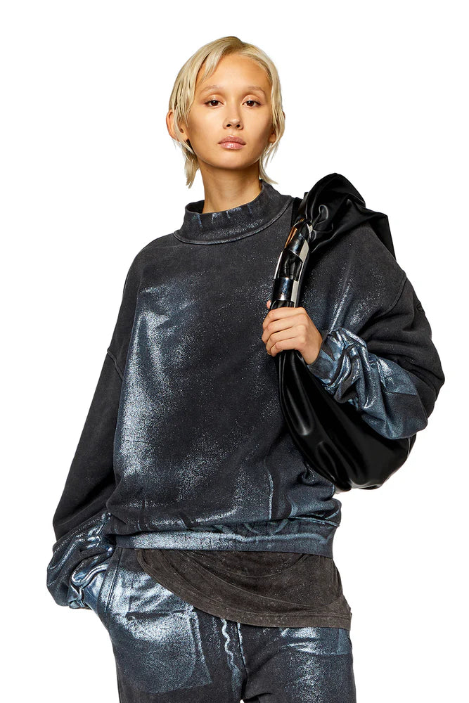 Faded metallic sweatshirt